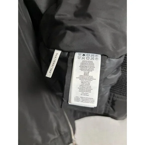 Michael Kors XXL Mens Black Zip-Up Jacket Front Pockets & High Collar Black NWTs - Picture 7 of 8